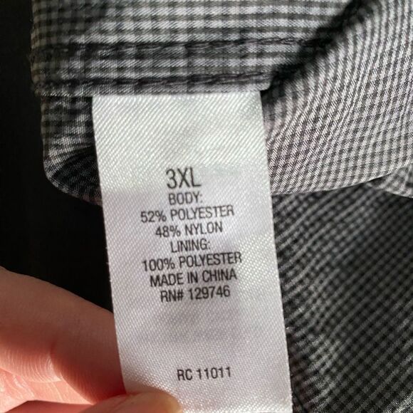 Ridgecut Toughwear 3XL Button Up Men's Shirt, Gray, Outdoorsy Athletic UB-38 - Picture 6 of 9